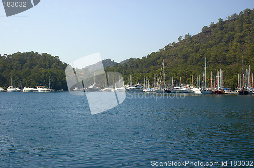 Image of Yachts in the harbor