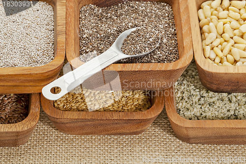 Image of chia and other healthy seeds