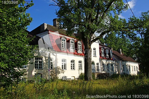 Image of Manor behind trees