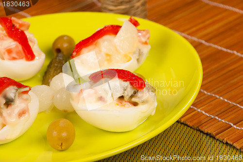 Image of Filled egg tapa