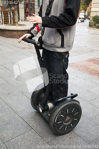 Image of Man on Segway