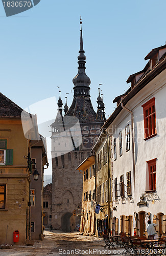 Image of Narrow street in Sighisoara