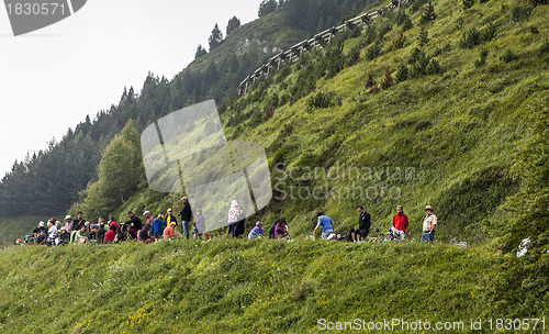 Image of Spectators of Le Tour de France