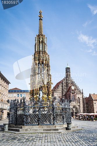 Image of fountain in Nuremberg