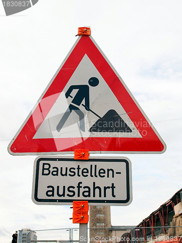 Image of Roadworks sign