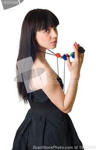 Image of Girl with beads