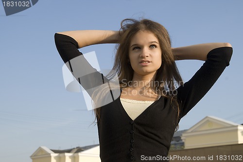 Image of Young beautiful woman