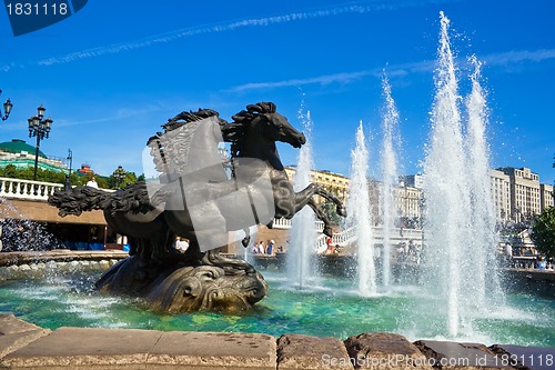 Image of Iron horses fountain