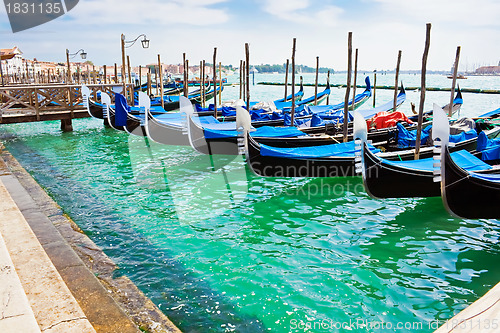 Image of Gondola boats in Venice