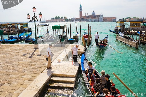 Image of Venice gondolas