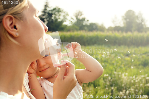 Image of Mother And Son Outdoors