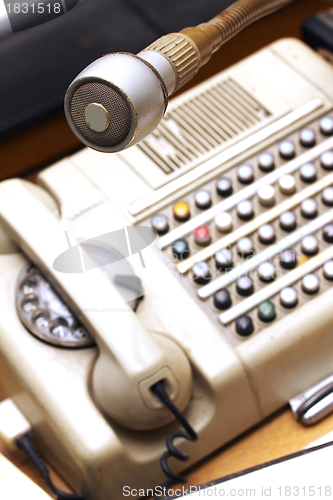 Image of old telephone and radio system