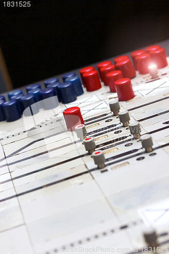 Image of german train station control table light