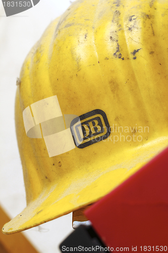 Image of german railway db working helmet