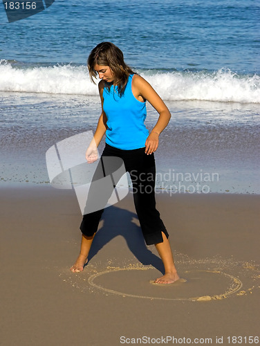 Image of Drawing on the sand