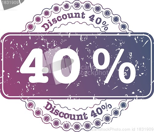 Image of Stamp Discount forty percent