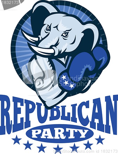 Image of Republican Elephant Mascot Boxer