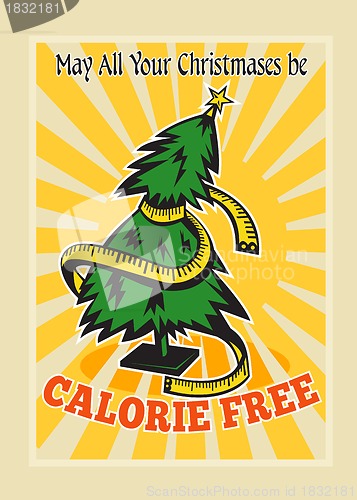 Image of Calorie Free Christmas Tree Tape Measure