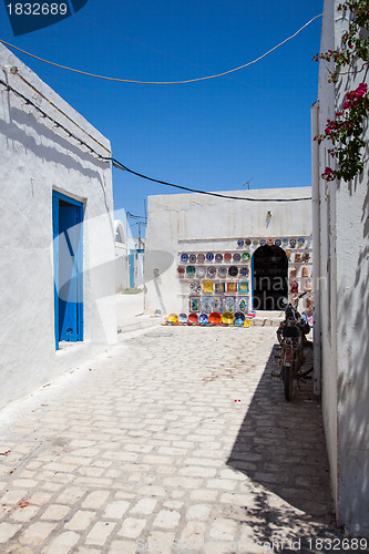 Image of Typical tunisian pottery shop - Tunisia