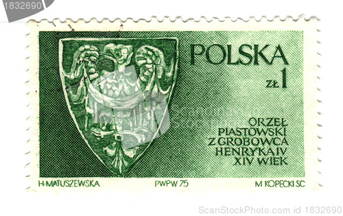 Image of POLAND - CIRCA 1975: A stamp printed in POLAND shows Piest Famil