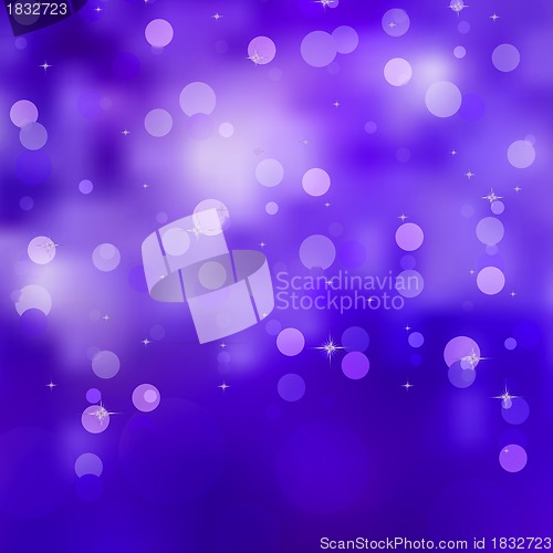 Image of Abstract blue christmas lights. EPS 8