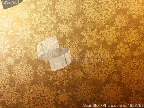 Image of Golden elegant christmas template. EPS 8