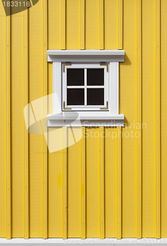 Image of Yellow wooden wall