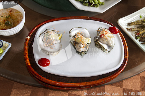 Image of Delicious fresh oysters