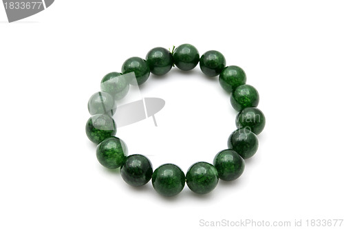 Image of Green Bead Bracelet