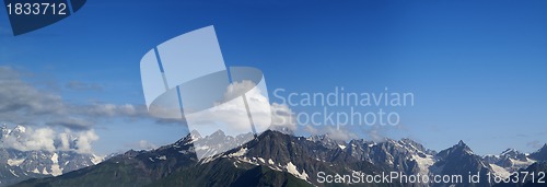 Image of Panorama of high mountains