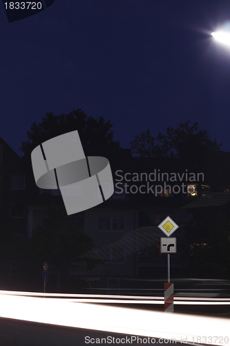 Image of evening light traffic