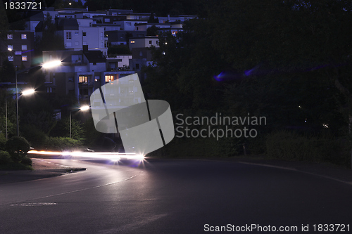 Image of evening light traffic