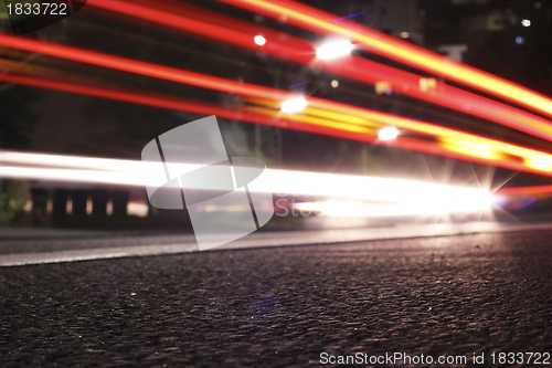 Image of evening light traffic