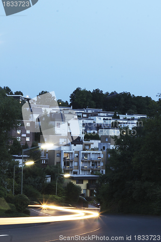 Image of evening light traffic