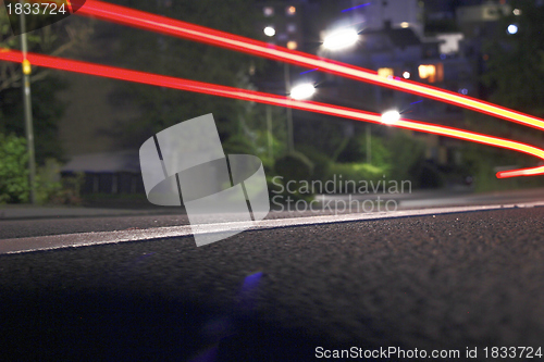 Image of evening light traffic