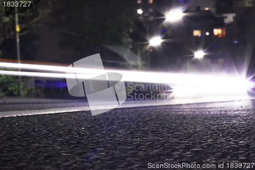 Image of evening light traffic