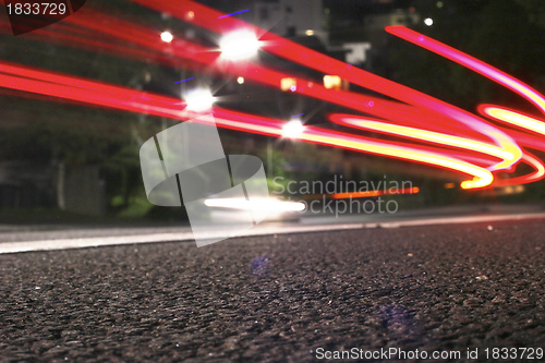 Image of evening light traffic