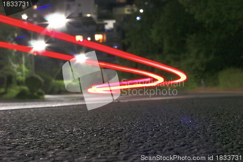 Image of evening light traffic