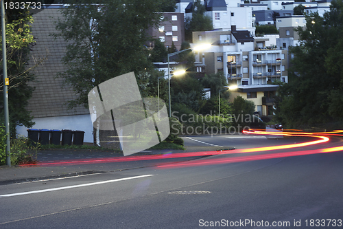 Image of evening light traffic