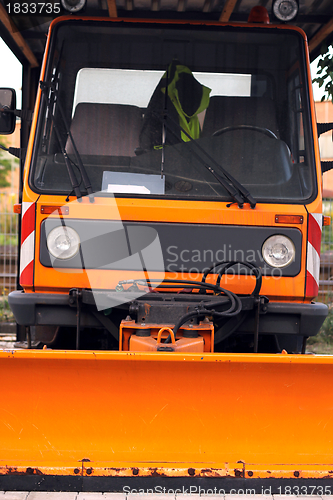 Image of snow removal car