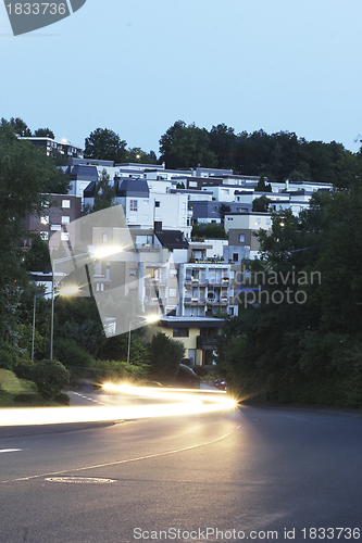 Image of evening light traffic
