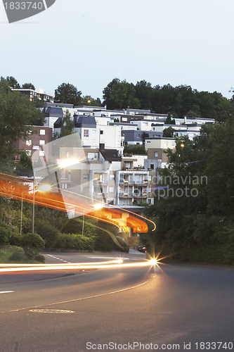 Image of evening light traffic