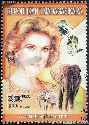 Image of Catherine Deneuve Stamp