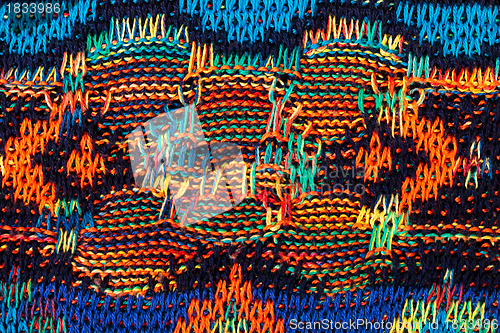 Image of Colorful Sweater Knitting Texture