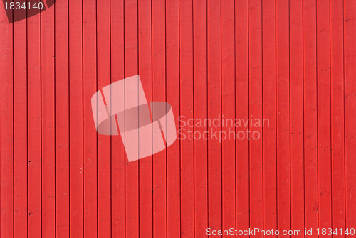 Image of Red wooden wall 