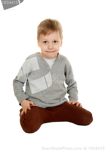 Image of child is sitting