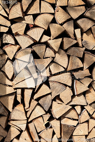 Image of pile of birch firewood