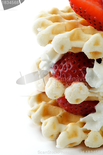 Image of Waffles with Strawberries