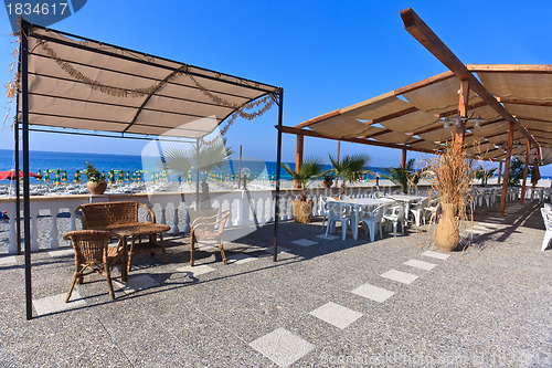 Image of Comfortable terrace over the sea