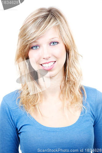 Image of Cheerful young woman